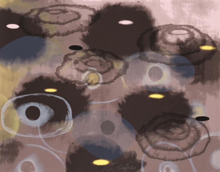 BLECKNER-Ross_Just Because, III_17-color silkscreen_33x42 inches