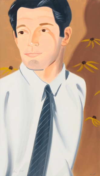 Alex Katz White Shirt, William (From a portfolio of 6 prints), 2021 archival pigment pink prints on Innova 315 gsm paper paper: 26 x 15 inches frame: 29 5/8 x 18 7/16 inches Edition 47 of 50