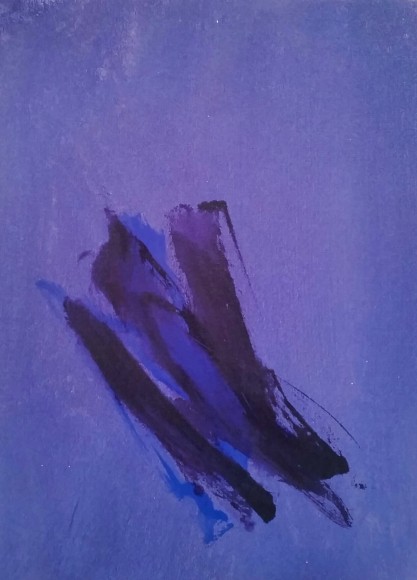 Cleve Gray Nantucket Purple, ca. 1976 - 1979 acrylic on canvas 20 1/2 x 15 inches