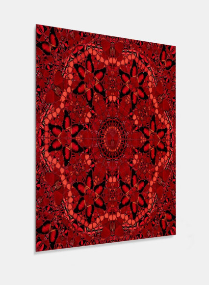 Damien Hirst  H10-1 Wu Zetian (From The Empresses Portfolio), 2022  Laminated Gicl&eacute;e print on aluminium composite, screen printed with glitter  39.37 x 39.37 inches