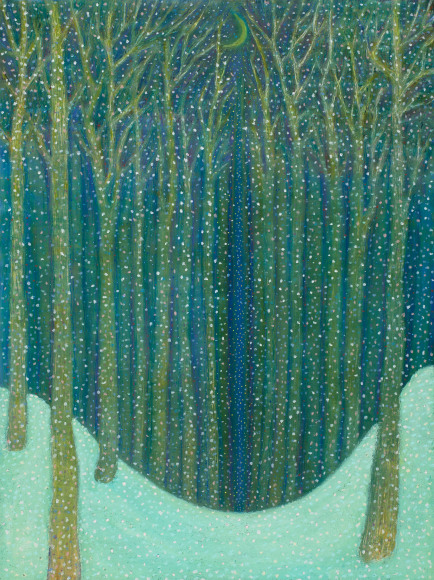 Ping Zheng A Life of Solitude II, 2020 oil stick on paper 24 x 18 inches