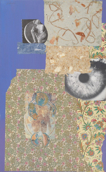 Dorothy Hood The Quiet Eye, 1982-1997 collage on mat 32 x 19 7/8 inches