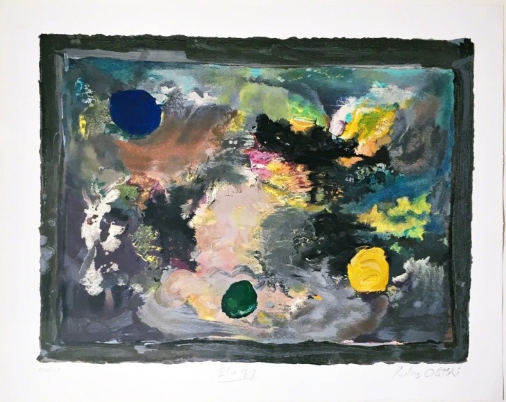 Jules Olitski Elegy, September 11, 2001, 2002 signed, titled, and numbered recto silkscreen on wove paper 32 &times; 39 inches 84 of 108