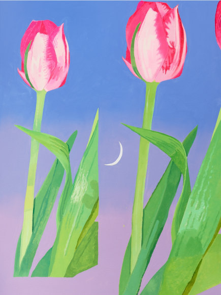 Bradley Kerl  Magic Hour (Tulips), 2025  oil on canvas  80 x 60 inches  Inquire