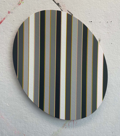 Aaron Parazette EdK #3, 2025 acrylic on linen 21 x 17 inches