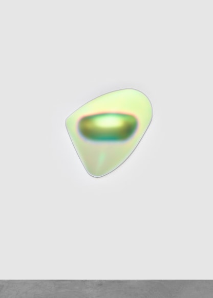 Gisela Colon  Morph (Rhodium), 2020  blow-molded acrylic  42 x 35 x 12 inches