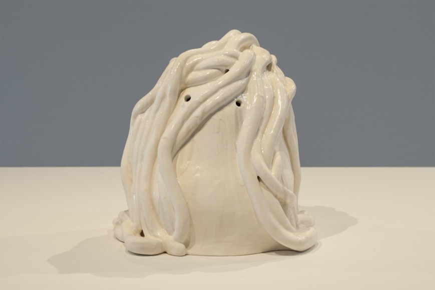 Sharon Engelstein,  The Eleven, 2016,  glazed ceramic,  11 x 10 x 10 1/2 inches