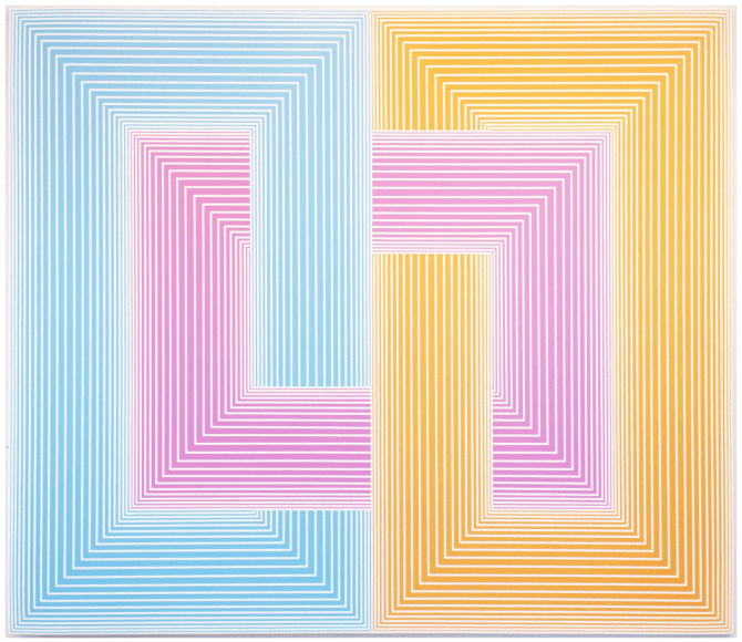 Richard Anuszkiewicz Untitled (Knot No. 1116), 1986-2019 acrylic on canvas 72 x 84 inches