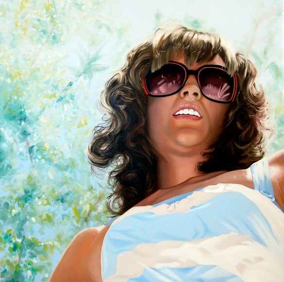 Kelli Vance She's Fabulous But She's Evil, 2009 oil on canvas 72 x 72 inches $7,500