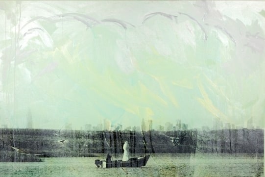 THE BRUCE HIGH QUALITY FOUNDATION Isle of the Dead, 2014 silkscreen, acrylic paint on canvas 40 x 60 inches Inquire