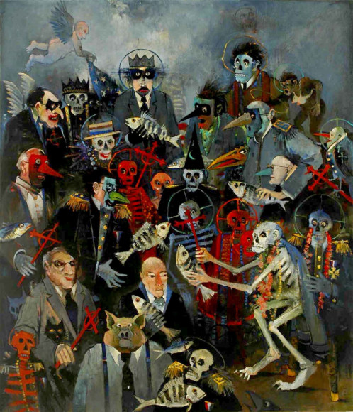 John Alexander Heroes Come and Heroes Go, 2008 oil on canvas 70 x 60 inches Private Collection