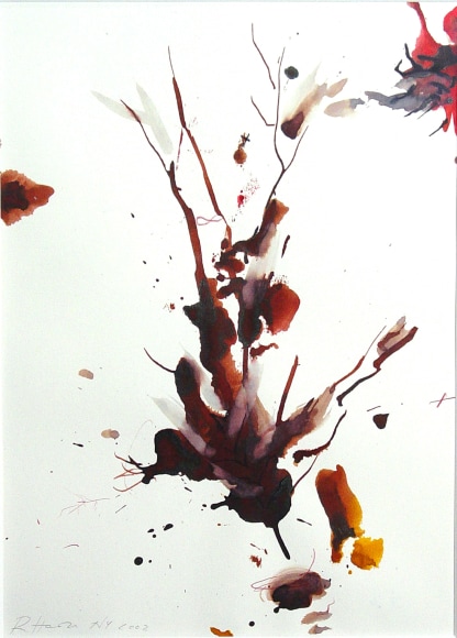 Rebecca Horn  Mousetree, 2002  Ink, gouache, graphite and crayon  12 1/2 x 9 1/2 in.