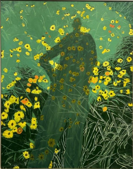 Bradley Kerl Wildflower Runner, 2024 oil on canvas 60 x 48 inches