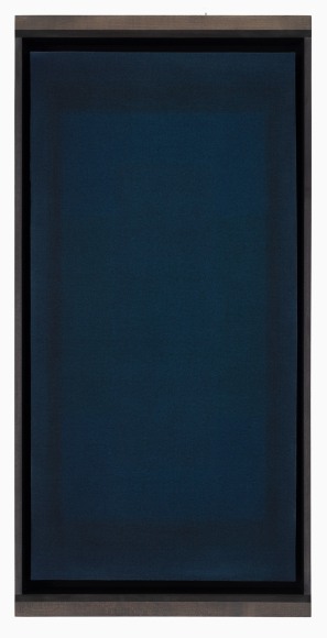 Seth Cameron No 41, 2018 watercolor on paper in maple artist frame 30 x 15 inches Private Collection