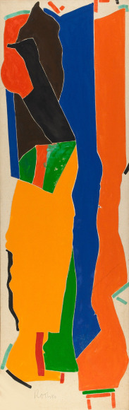 Jack Roth Untitled (Rope Dancer Series), 1980 acrylic on canvas 90 &times; 28 &frac12; inches