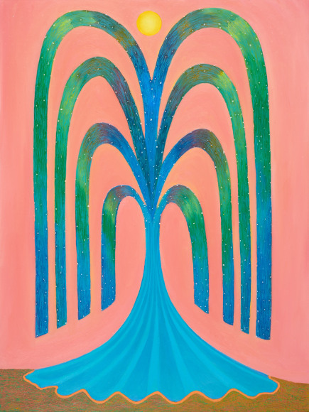 Ping Zheng The Sun Days, 2020 oil stick on paper 24 x 18 inches