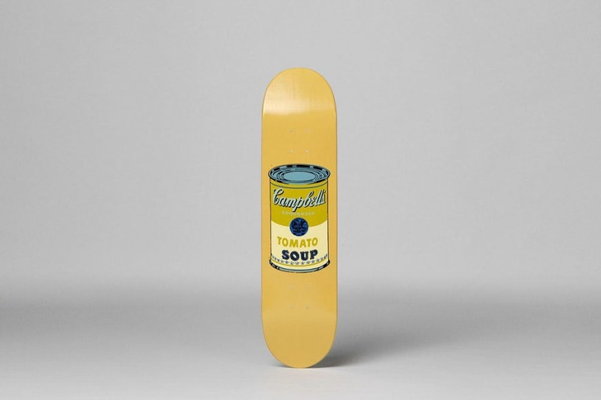 Andy Warhol  Coloured Campbell's Soup (Beige), 2016  maple wood from sustainable Canadian forests, 7-ply  31 1/2 x 7 7/8 x 1/4 inches  edition of 100  $250