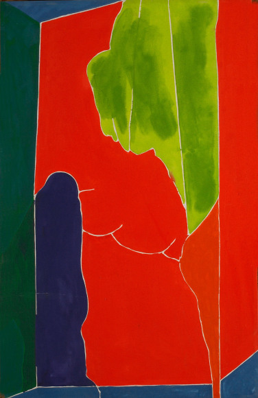 Jack Roth New Synthesis #38, 1981 signed and dated &lsquo;81 verso acrylic on canvas 48 &times; 30 inches