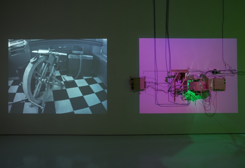 Installation image of Jeff Shore | Jon Fisher: Trailer at McClain Gallery, 2014