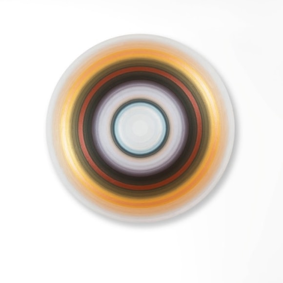 Gary Lang METALSUNTWO, 2017 acrylic on canvas 45 inches in diameter