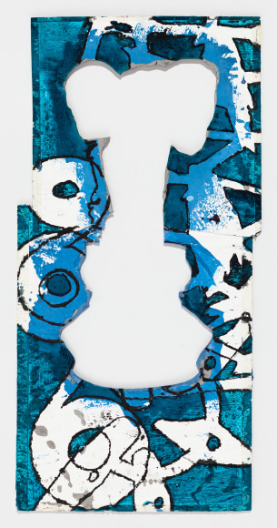 Bo Joseph Virtual Artifacts: Origins, 2015 ink, acrylic, tempera, gesso and collage on offset printed catalog pages, mounted on board paper: 17 1/16 x 8 1/2 inches frame: 22 1/2 x 14 1/4 inches