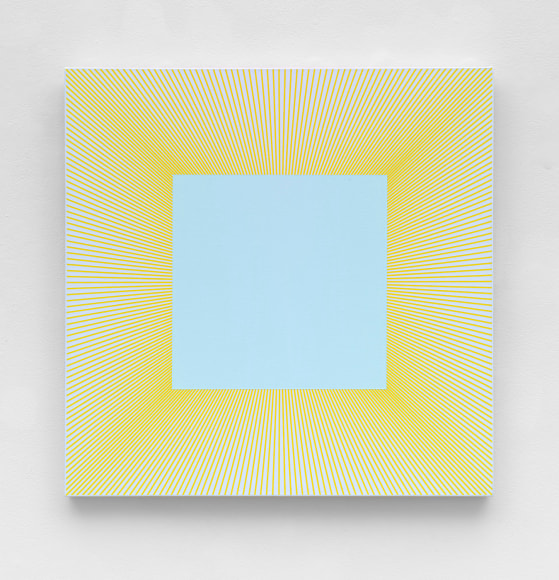 Richard Anuszkiewicz Pale Green Square, 1977 &ndash; 2018 acrylic on canvas 36 x 36 inches