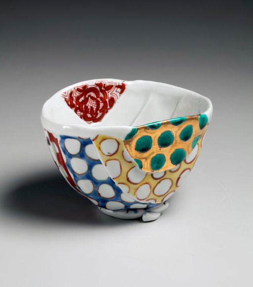 Matsuda Yuriko (b. 1943), Iro-e&nbsp;teabowl, ca. 2016