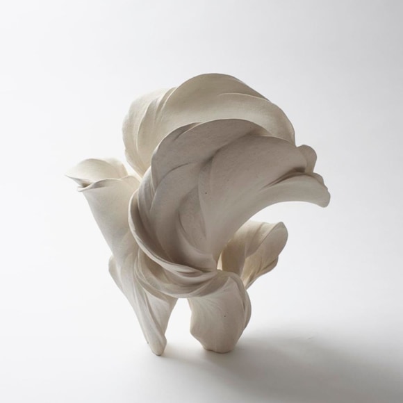 Blossoming 2015 Stoneware with white slip glaze