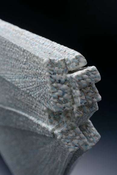 Diagonal triangular-shaped sculpture, 2012