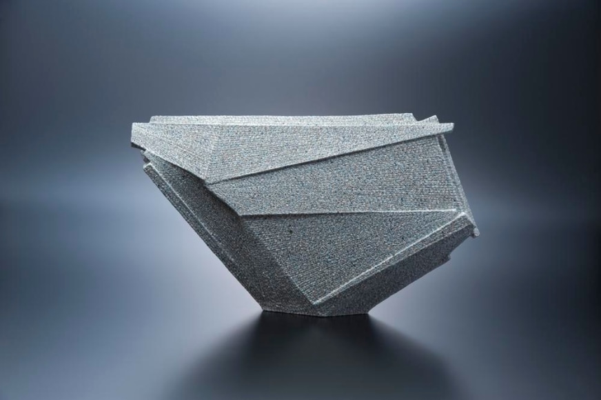 Horizontal pentagonal-shaped sculpture, 2012