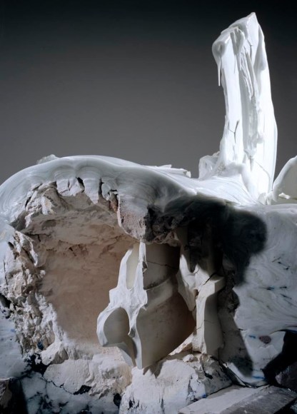 Click the photo for more images of the installation. A previous installation of the three-piece installation, titled Zetsu # 8 (Absolute/End # 8), by Nishida Jun on display in an exhibition that traveled to Fleur Gallery, Kyoto Seika University in Kyoto and Artcourt Gallery in Osaka.