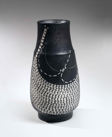 Kondō Yutaka (1932-1983), Textured vase with impressed patterning
