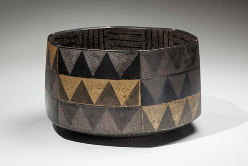 Faceted vessel, 2008, Japanese contemporary, modern, ceramics, sculpture