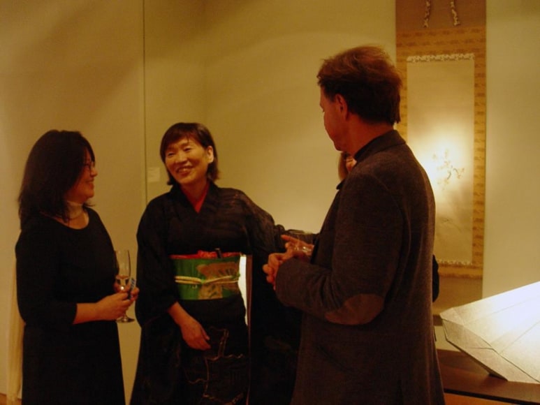 The opening reception followed the artist&#039;s talk on November 3, 2012.