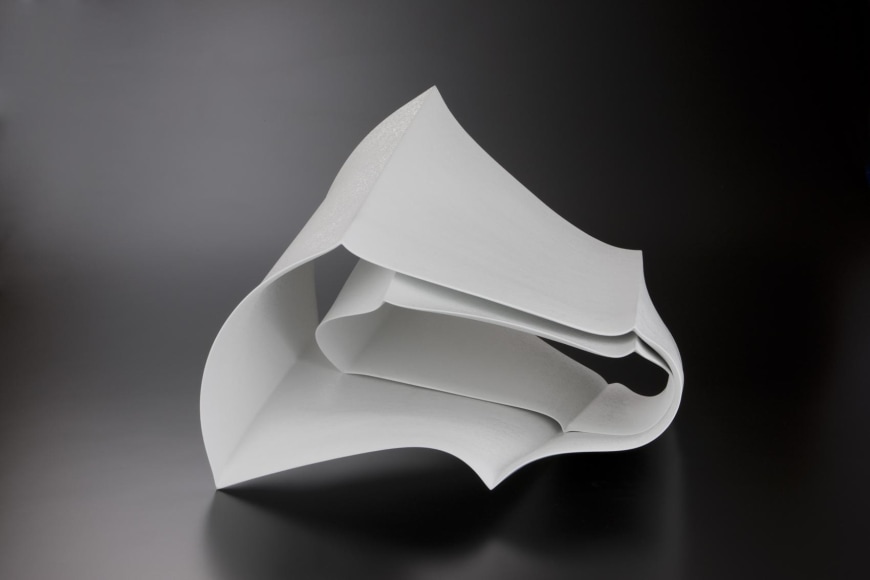 Ceramic sculpture titled &#039;Forms in Succession #4&#039; 2010