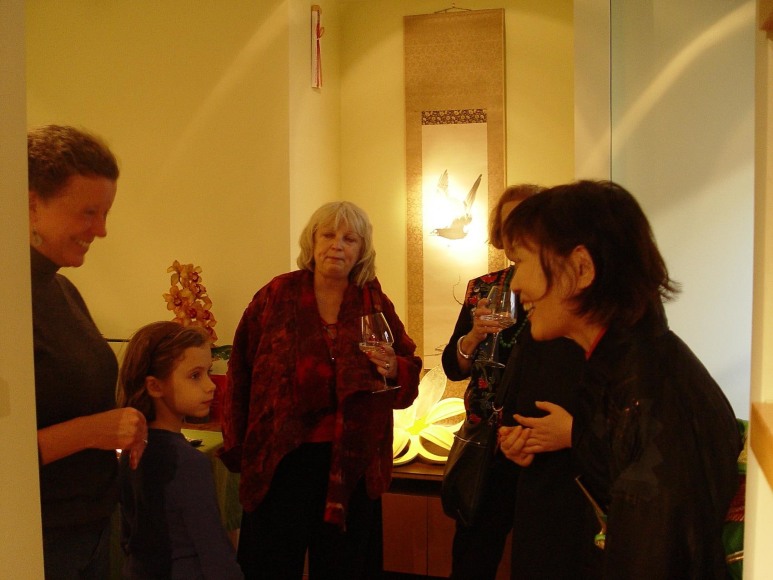 The opening reception followed the artist&#039;s talk on November 3, 2012.