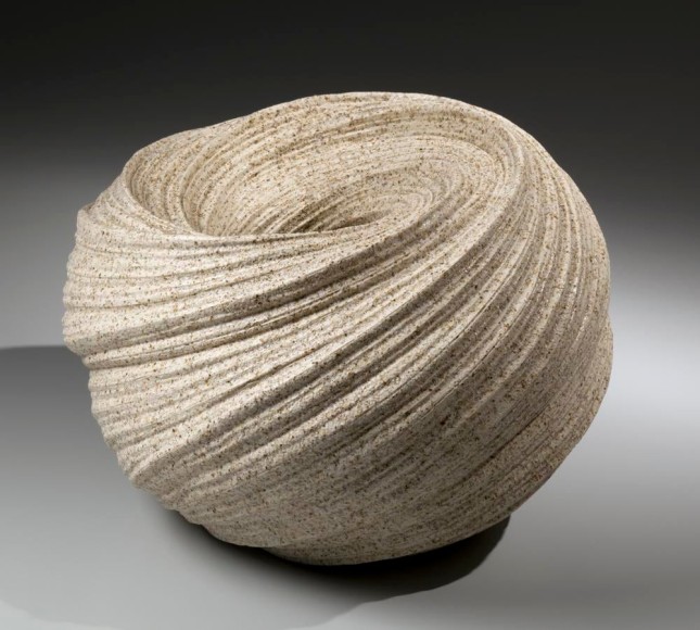 Swirling double-walled vessel with incised linear banding, 2013