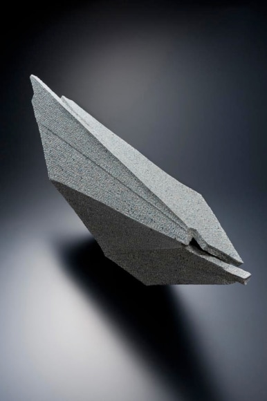 Large horizontal sculpture with extended triangular corner, 2010