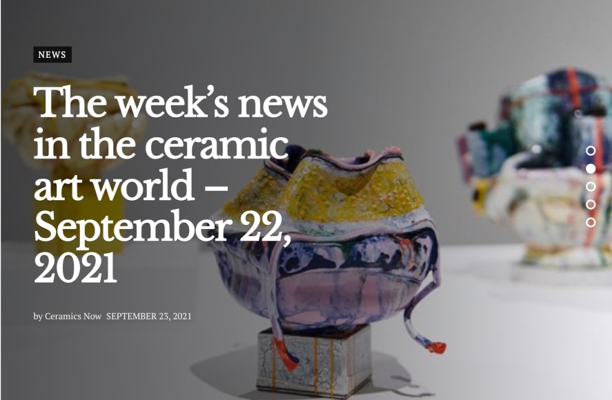 September shows at Joan B Mirviss LTD in this week's Ceramics Now
