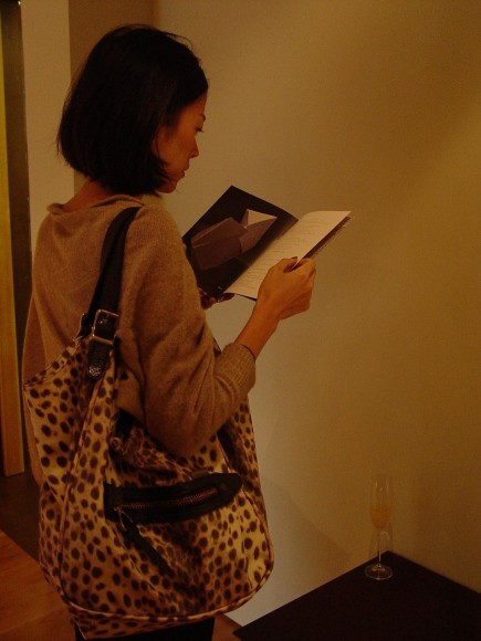 The opening reception followed the artist&#039;s talk on November 3, 2012.