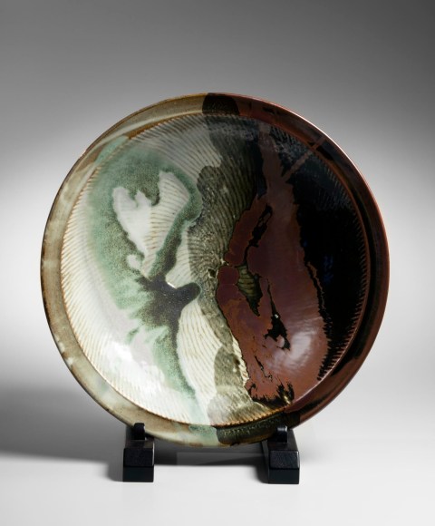 Rope-impressed large circular platter, ca. 1988