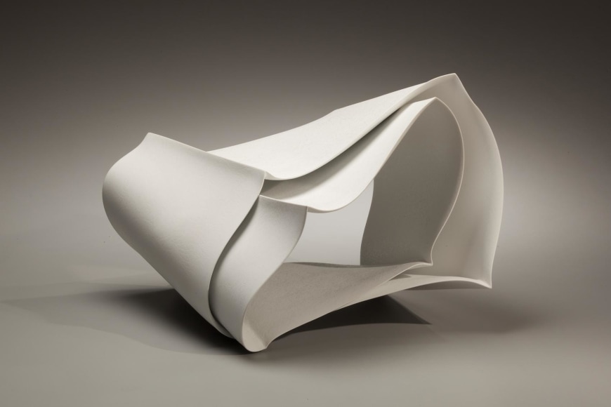 Ceramic sculpture titled &#039;Forms in Succession #1,&#039; 2009