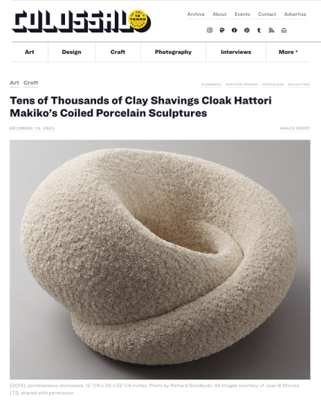 Hattori Makiko featured in Colossal