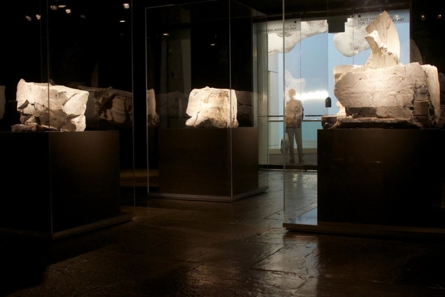 Click the photo for more images of the installation. The three-piece installation, titled Zetsu # 8 (Absolute/End # 8), by Nishida Jun on display at the Museum of Fine Arts Boston.