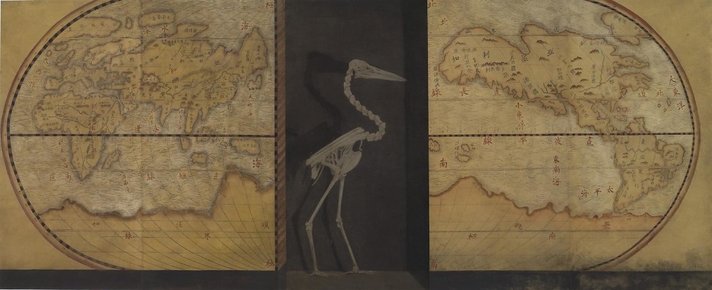 End of the World, Chinese Ink and Mineral Color on Paper, 2009