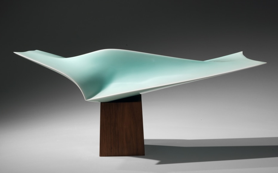 Fukami Sueharu, seihakuji, bluish-white porcelain, mold cast sculpture, glazed porcelain, porcelain, 2007, Japanese porcelain, Japanese pottery, Japanese ceramics, Japanese contemporary ceramics, Japanese sculpture, Japanese seihakuji