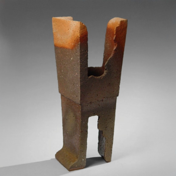 Footed sculptural vessel