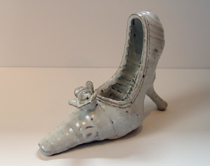 Miwa Ry&ocirc;saku Sculpture in the form of a high-heeled shoe, titled: &quot;For the sake of love&quot;, 1966