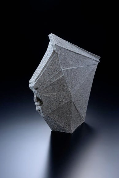 Horizontal sculpture with extended triangular corner, 2012