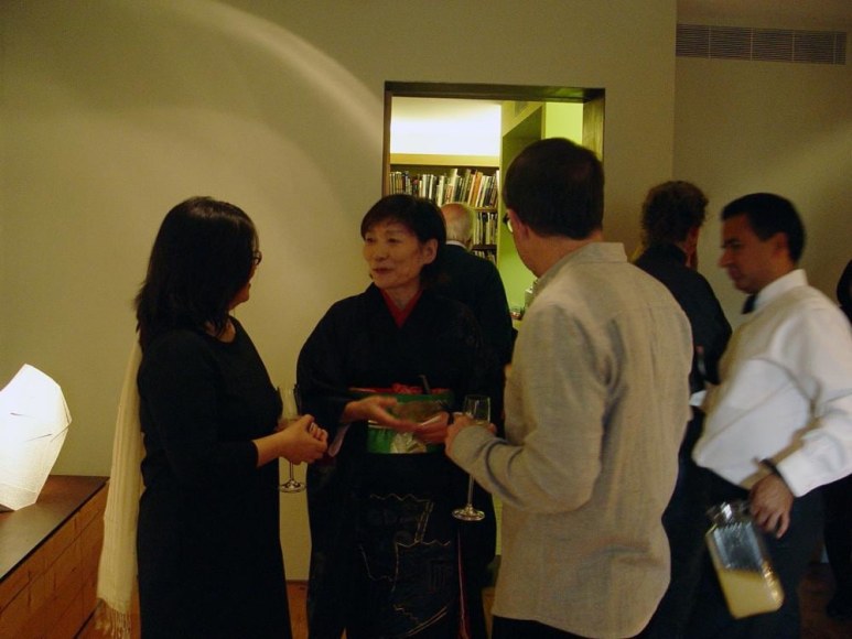 The opening reception followed the artist&#039;s talk on November 3, 2012.